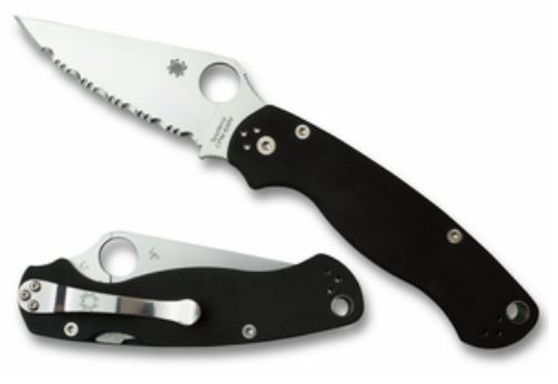 Spyderco Para Military 2 Compression Lock Folding Knife, CMP S45VN, G10, C81GS2