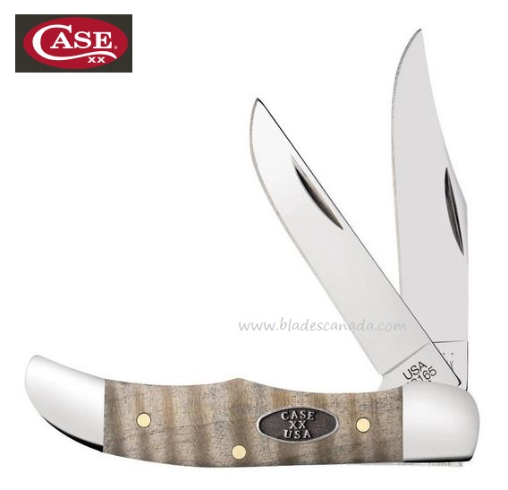 Case Pocket Hunter Slipjoint Folding Knife, Curly Maple Wood , 25941