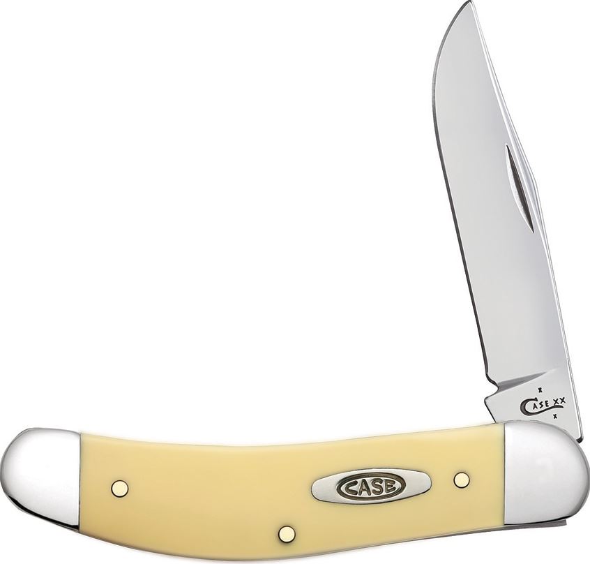 Case Sowbelly Slipjoint Folding Knife, Synthetic Yellow, 30115