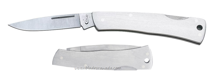 Case Executive Lockback Folding Knife, Stainless Steel, 00004