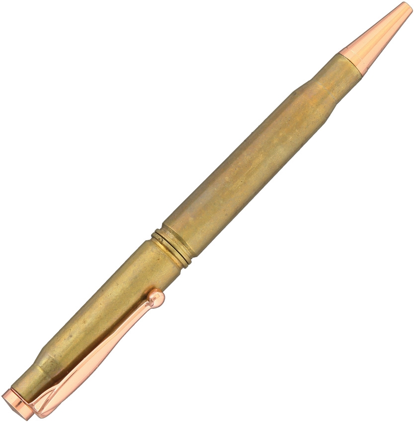 Caliber Gourmet Brass Bullet Ball Point Pen - Click Image to Close