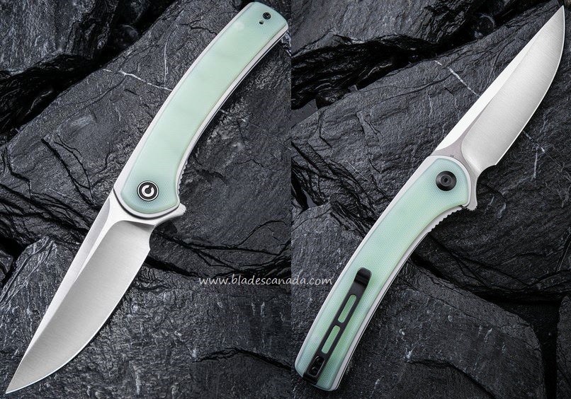 CIVIVI Asticus Flipper Folding Knife, D2, G10 Natural, 2002B