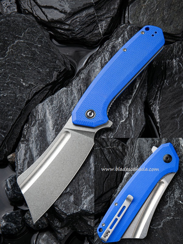 CIVIVI Bullmastiff Flipper Folding Knife, G10 Blue, 2006B
