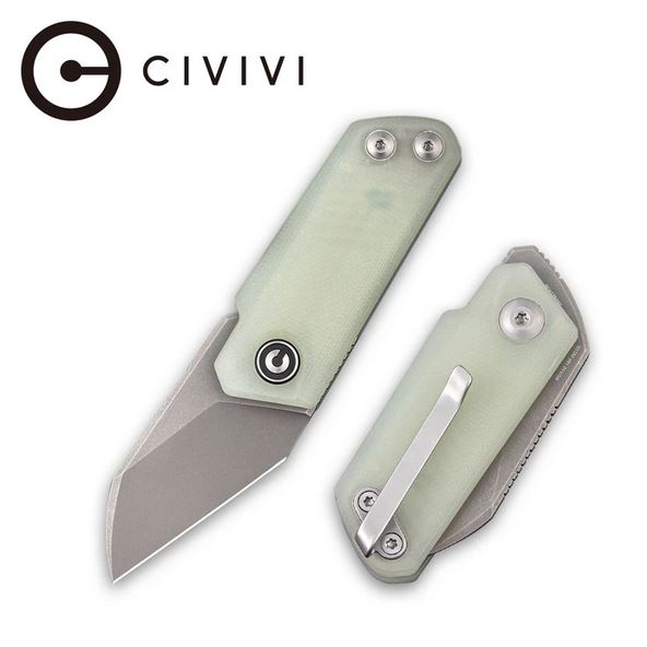 CIVIVI Ki-V Slip Joint Folding Knife, G10 Natural, 2108A