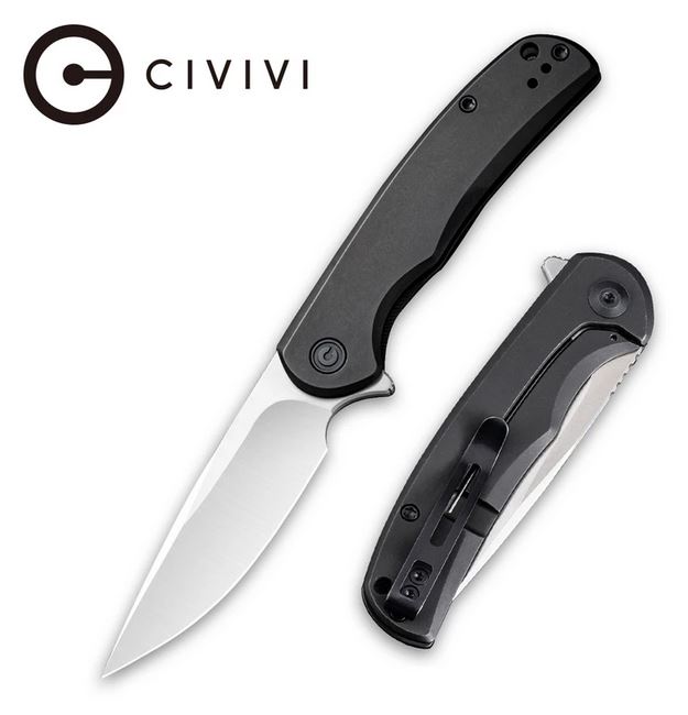 CIVIVI NOx Framelock Flipper Knife, Nitro-V, Stainless Black, 2110B