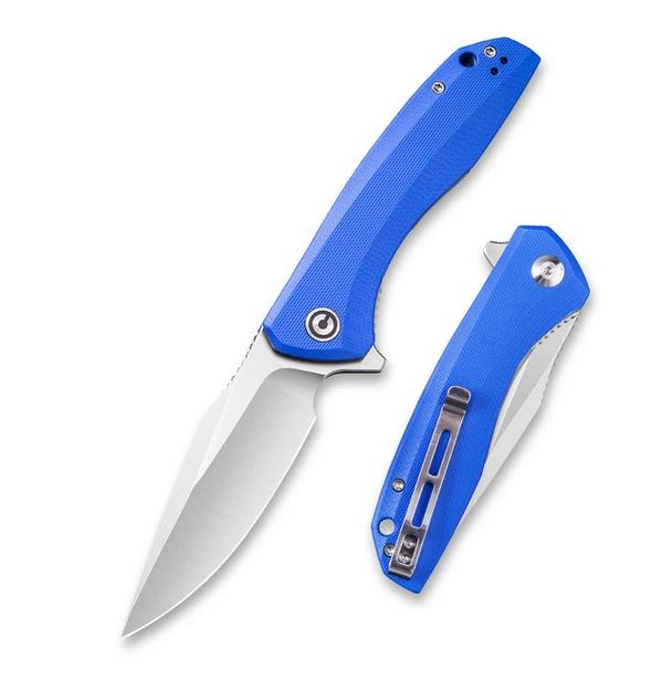 CIVIVI Baklash Flipper Folding Knife, G10 Blue, 801F