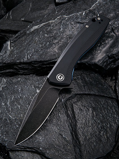 CIVIVI Baklash Flipper Folding Knife, G10 Black, 801H