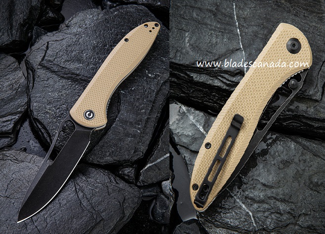 CIVIVI Picaro Folding Knife, D2, G10 Tan, 916B - Click Image to Close