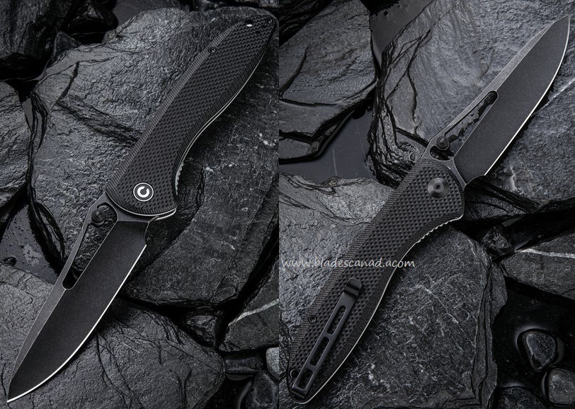 CIVIVI Picaro Folding Knife, D2, G10 Black, C916D - Click Image to Close