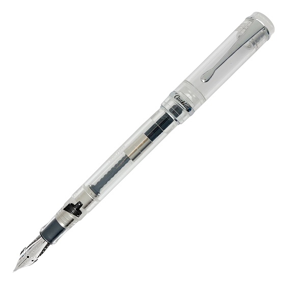 Conklin Duraflex Demo Chrome Trim Fountain Pen, Medium - Limited Edition