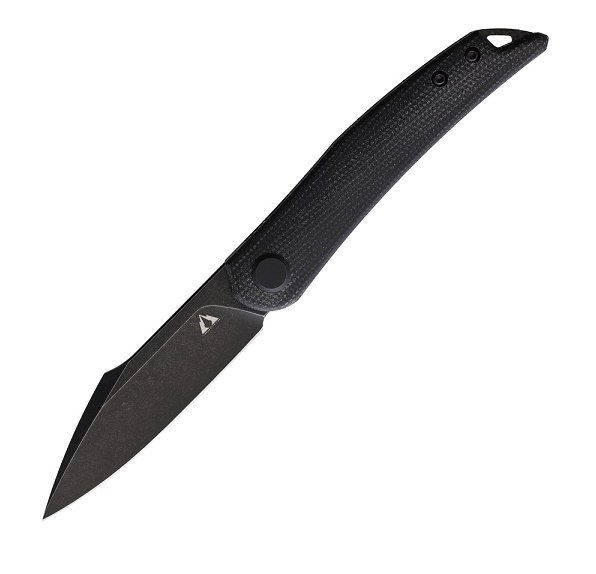 CMB Made Kisame Folding Knife, K110 Black, Micarta Black, CMB03B