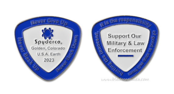 Spyderco SpyderCoin 2023, Law Enforcement and Military, COIN2023