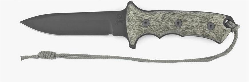 Chris Reeve Green Beret Fixed Blade Knife, CPM S35VN 5.5", Micarta Black