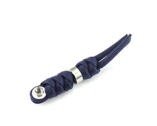 Chris Reeve Inkosi Large Lanyard, Midnight Blue, Silver Bead - Click Image to Close