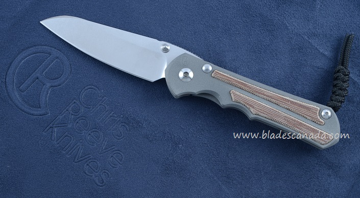 Chris Reeve Large Inkosi Insingo Framelock Folding Knife, S45VN, Natural Micarta