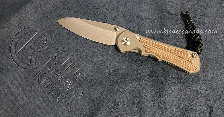 Chris Reeve Small Inkosi Insingo Framelock Folding Knife, S35VN, Natural Micarta
