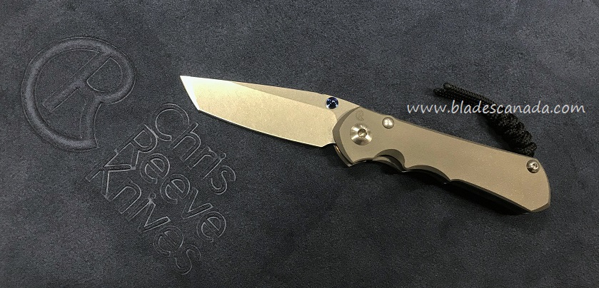 Chris Reeve Small Inkosi Framelock Folding Knife, CPM S35VN, Titanium