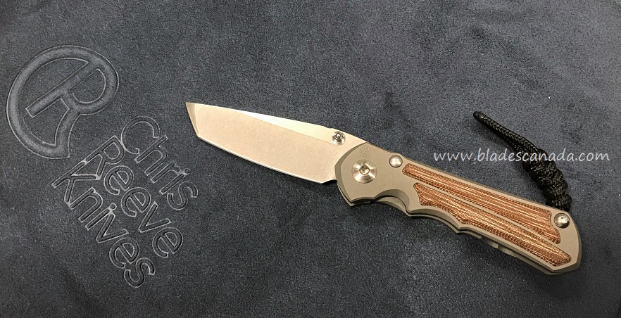 Chris Reeve Small Inkosi Framelock Folding Knife, S35VN, Natural Micarta