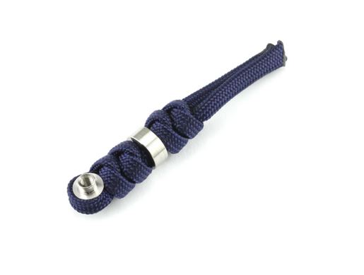 Chris Reeve Inkosi Small Lanyard, Midnight Blue, Silver Bead - Click Image to Close