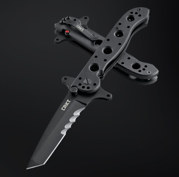 CRKT Carson Flipper Folding Knife, G10 Black, CRKTM16-13SFG - Click Image to Close