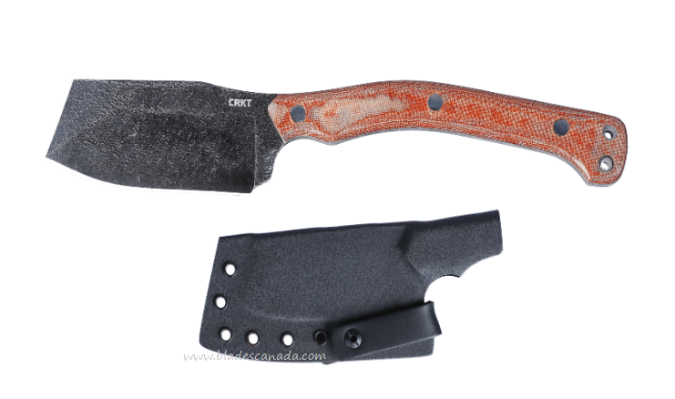 CRKT Razel Nax Fixed Blade Knife, 1075 Carbon SW, Resin Fiber Handle, 2014