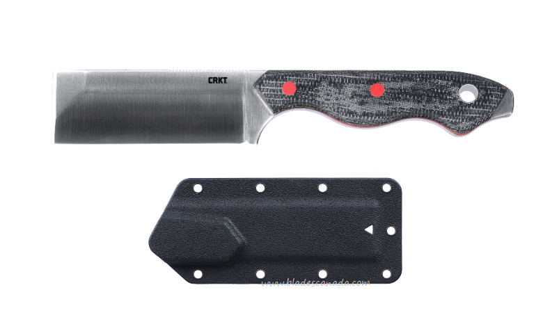 CRKT Razel Fixed Blade Knife, D2 Satin, Resin Fiber Handle, Thermoplastic Sheath, 4037