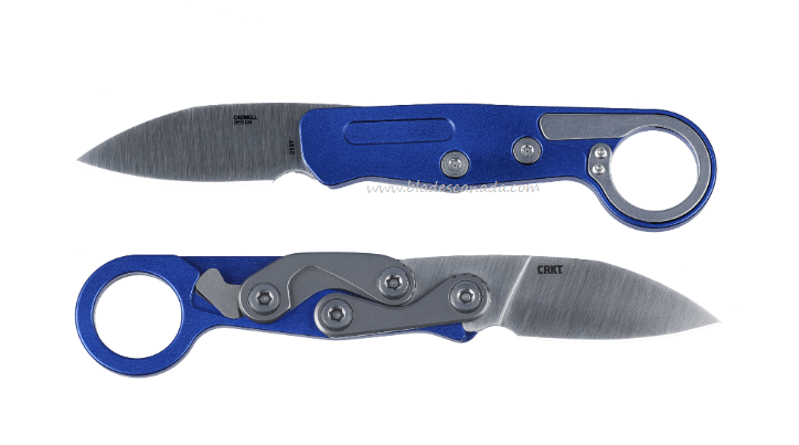 CRKT Provoke Folding Knife, D2 Satin, Aluminum Blue, CRKT4050