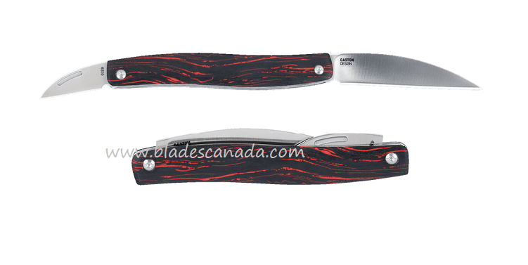 CRKT Forebear Slipjoint Folding Knife, 12C27 Steel, Red & Black, 4810