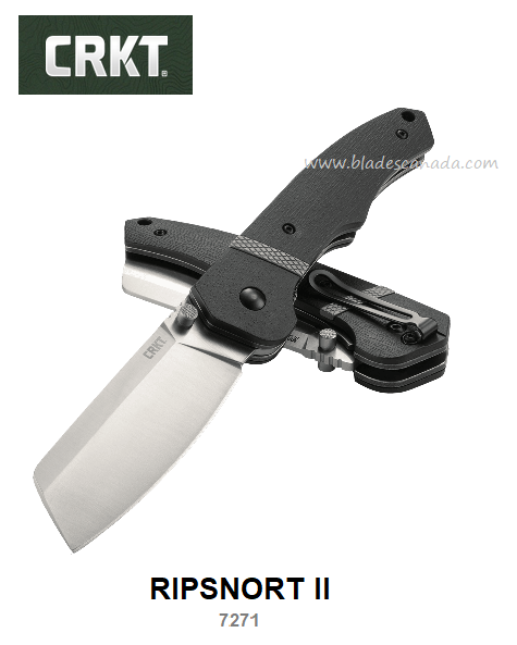 CRKT Ripsnort II Folding Knife, GRN Black, CRKT7271
