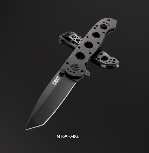 CRKT Large Carson Framelock Folding Knife, 12C27 Sandvik Tanto, M16-04KS