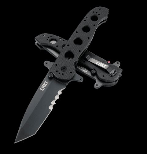 CRKT Carson Flipper Folding Knife, 1.4116 Tanto, G10 Black, CRKTM16-14SFG - Click Image to Close
