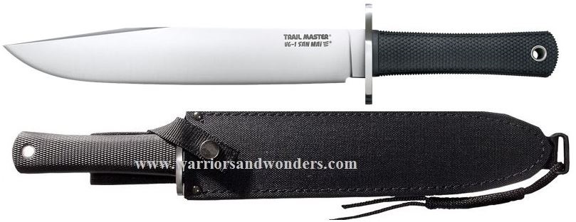 Cold Steel Trail Master Fixed Blade Knife, VG1-San Mai III, Cordura Sheath, CS16JSM