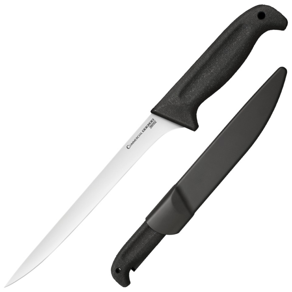 Cold Steel Commercial Series Filet Knife, 4116 Steel, Secure-Ex Sheath, 20VF8SZ