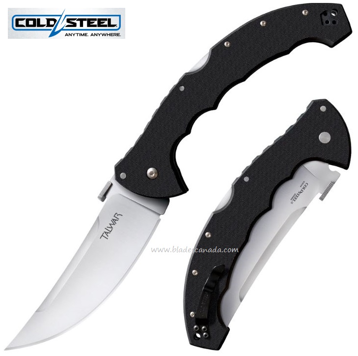 Cold Steel Talwar Folding Knife, CPM S35VN, G10 Black, CS21TBX