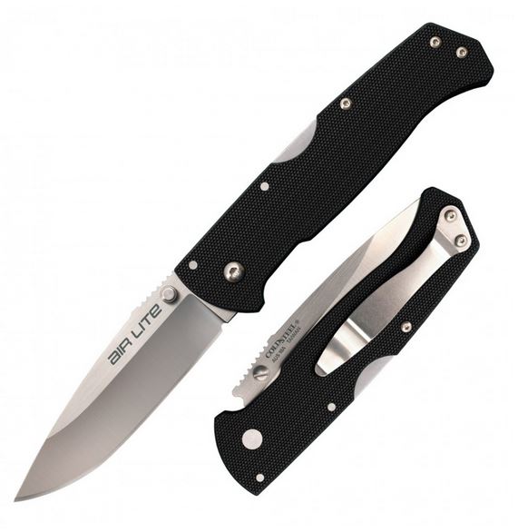Cold Steel Air Lite Folding Knife, AUS 10A, G10 Black, CS26WD