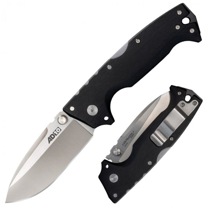 Cold Steel AD-10 Folding Knife, S35VN, G10 Black, CS28DD