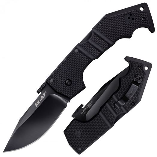 Cold Steel AK-47 Folding Knife, S35VN, G10 Black, 58M - Click Image to Close
