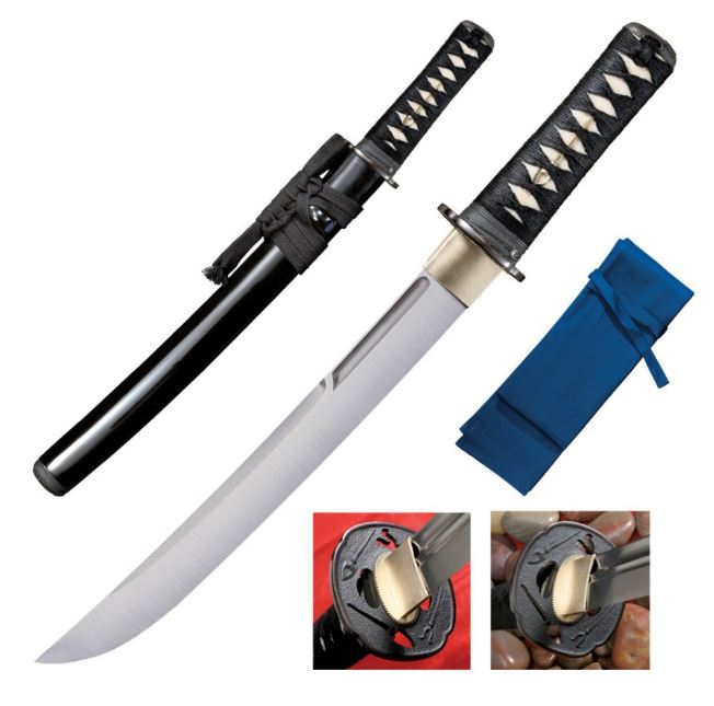 Cold Steel Warrior O'Tanto Sword, Hand-Forged, 1060 Carbon, Rayskin Handle, CS88BT