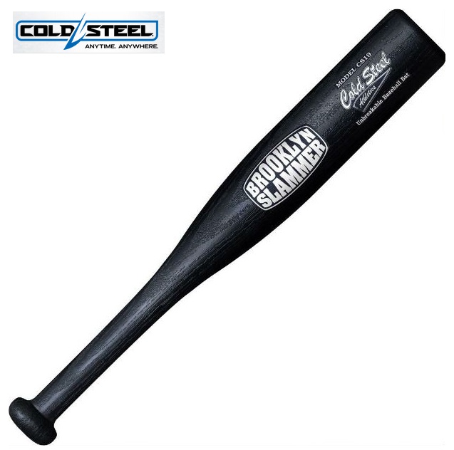 Cold Steel Brooklyn Slammer Baseball Bat, Polypropylene, 19", 92BSW