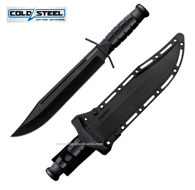 Cold Steel Letherneck Fixed Blade Bowie Knife, D2 Steel, FX-LTHRNK