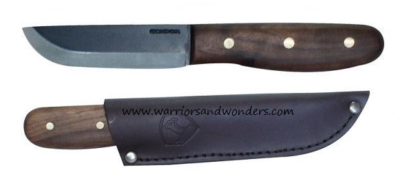 Condor Bushcraft Fixed Blade Knife, 1075 Carbon, Leather Sheath, CTK236-4HC