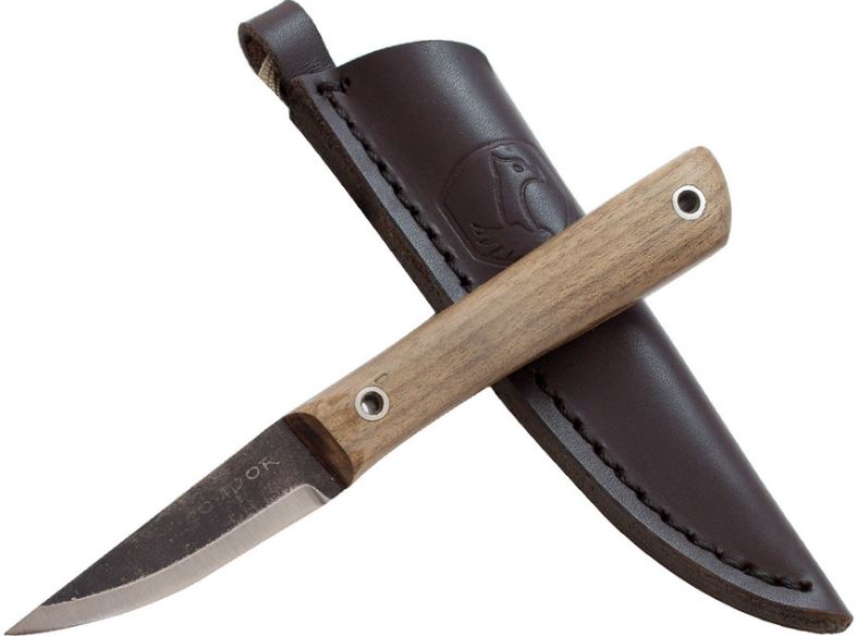 Condor Woods Wise Fixed Blade Knife, 1075 Carbon, Walnut, CTK3914-2.3 - Click Image to Close