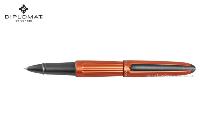 Diplomat Aero Rollerball Pen, Aluminum Orange, 40302030