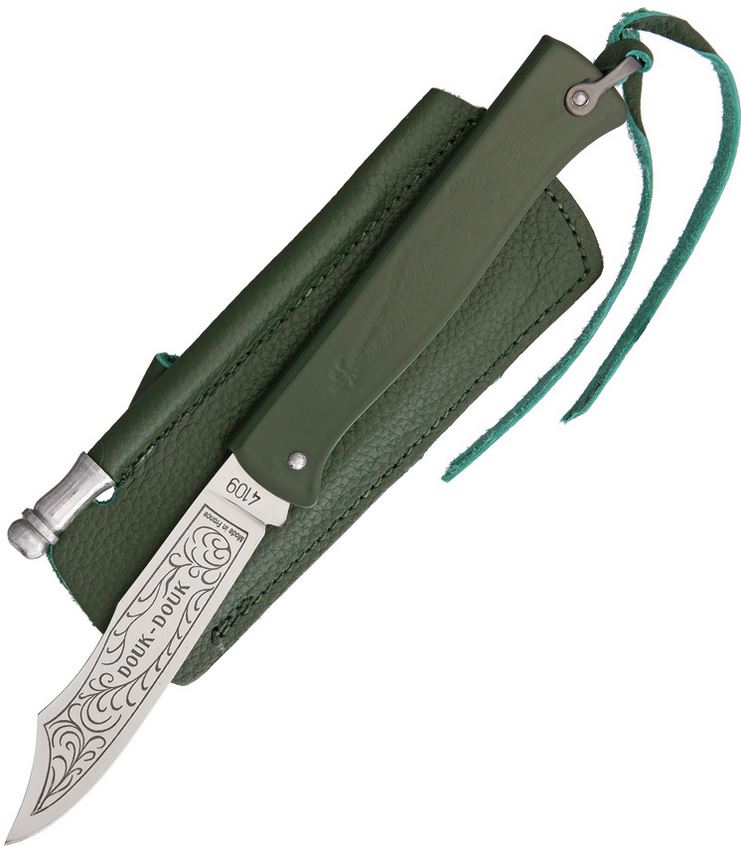 Douk-Douk 815GMCOLG Slipjoint Folding Knife, Green Handle, Slip Sheath, DD815GMCOLG