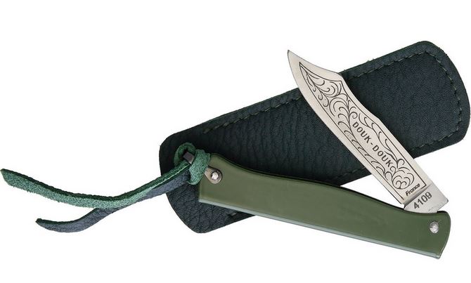 Douk-Douk 815PMCOLG Slipjoint Folding Knife, Green Handle, Slip Sheath, DD815PMCOLG