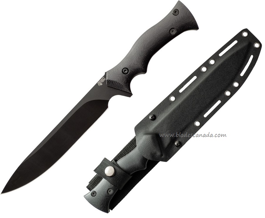 APOC Wayward Camper Fixeed Blade Knife, G10 Black, Kydex Sheath, DRK35600