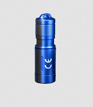 Fenix E02R Rechargeable Keychain Flashlight Blue - 200 Lumens