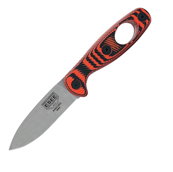 ESEE XAN1-006 Xancudo Fixed Blade Knife, S35VN, G10 3D Orange/Black With Hole