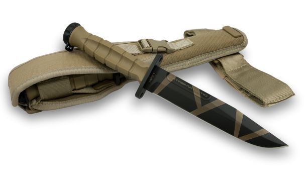 Extrema Ratio MK2.1 Fixed Blade Knife, N690, Nylon Desert Warfare