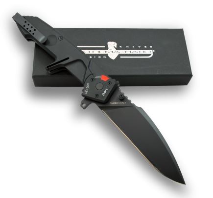 Extrema Ratio MF2 Folding Knife, Bohler N690, Aluminum Black